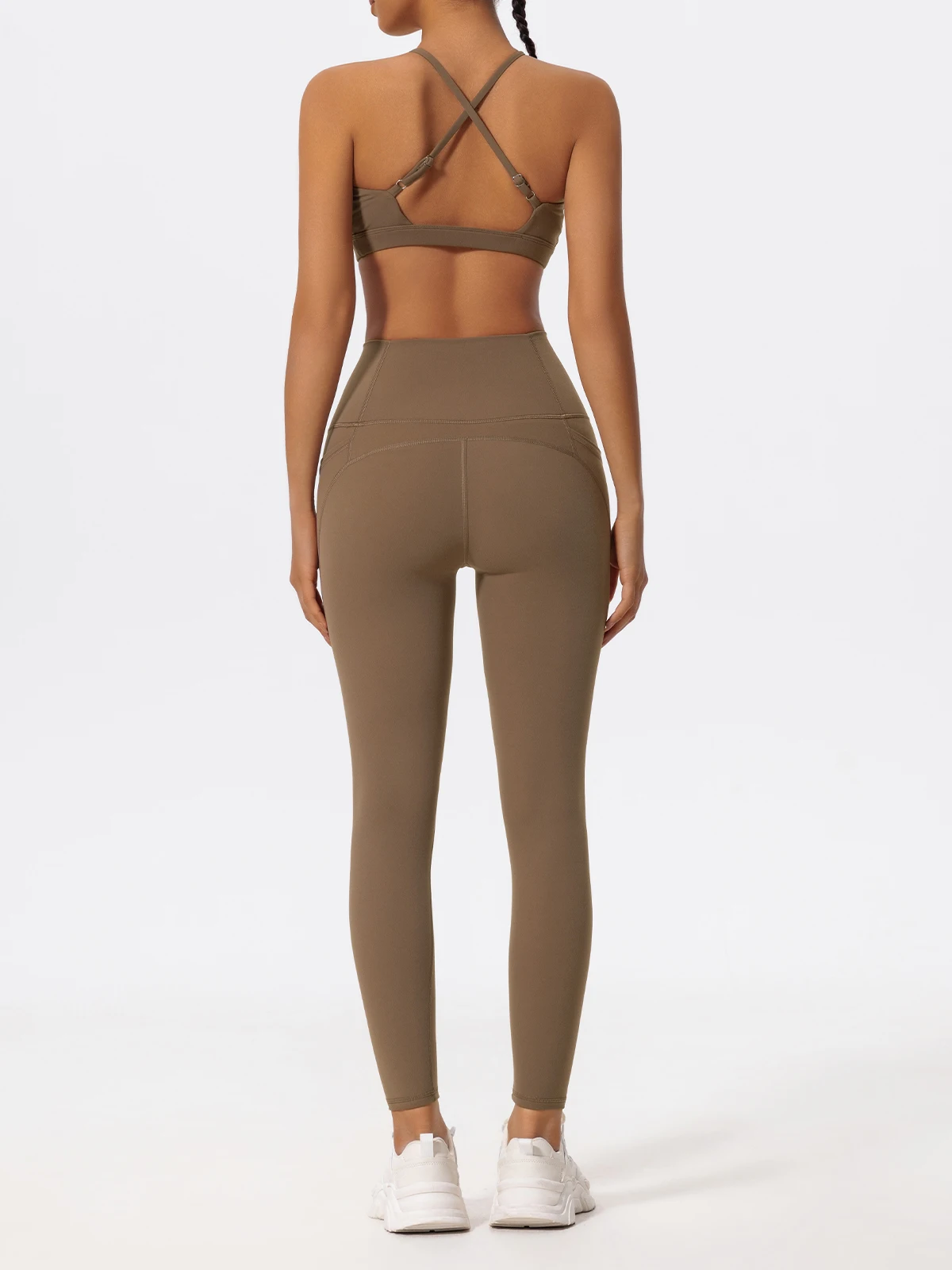Hearuisavy Ultra-Soft Fabrics High Waist Gym Leggings Women Quick-Dry Pockets Workout Pants Yoga Pants Push Up Sports Tights