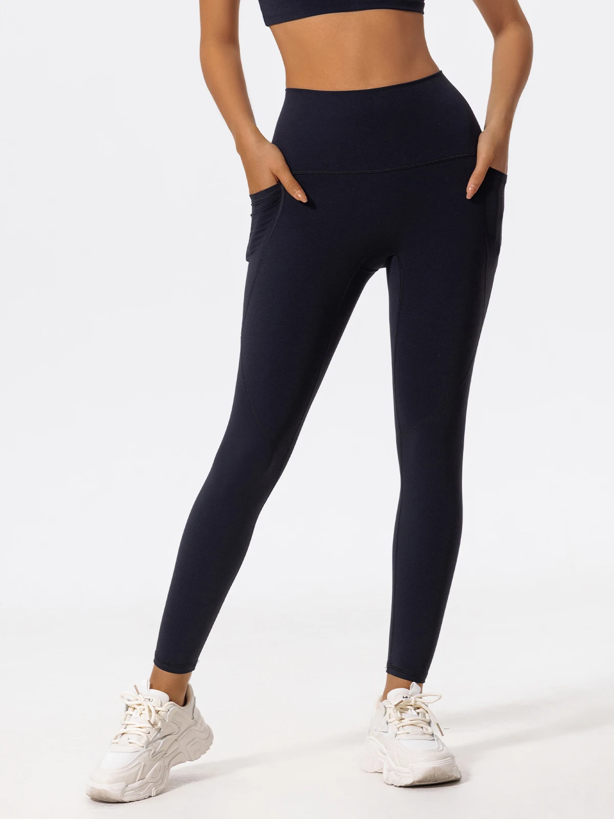 Hearuisavy Ultra-Soft Fabrics High Waist Gym Leggings Women Quick-Dry Pockets Workout Pants Yoga Pants Push Up Sports Tights