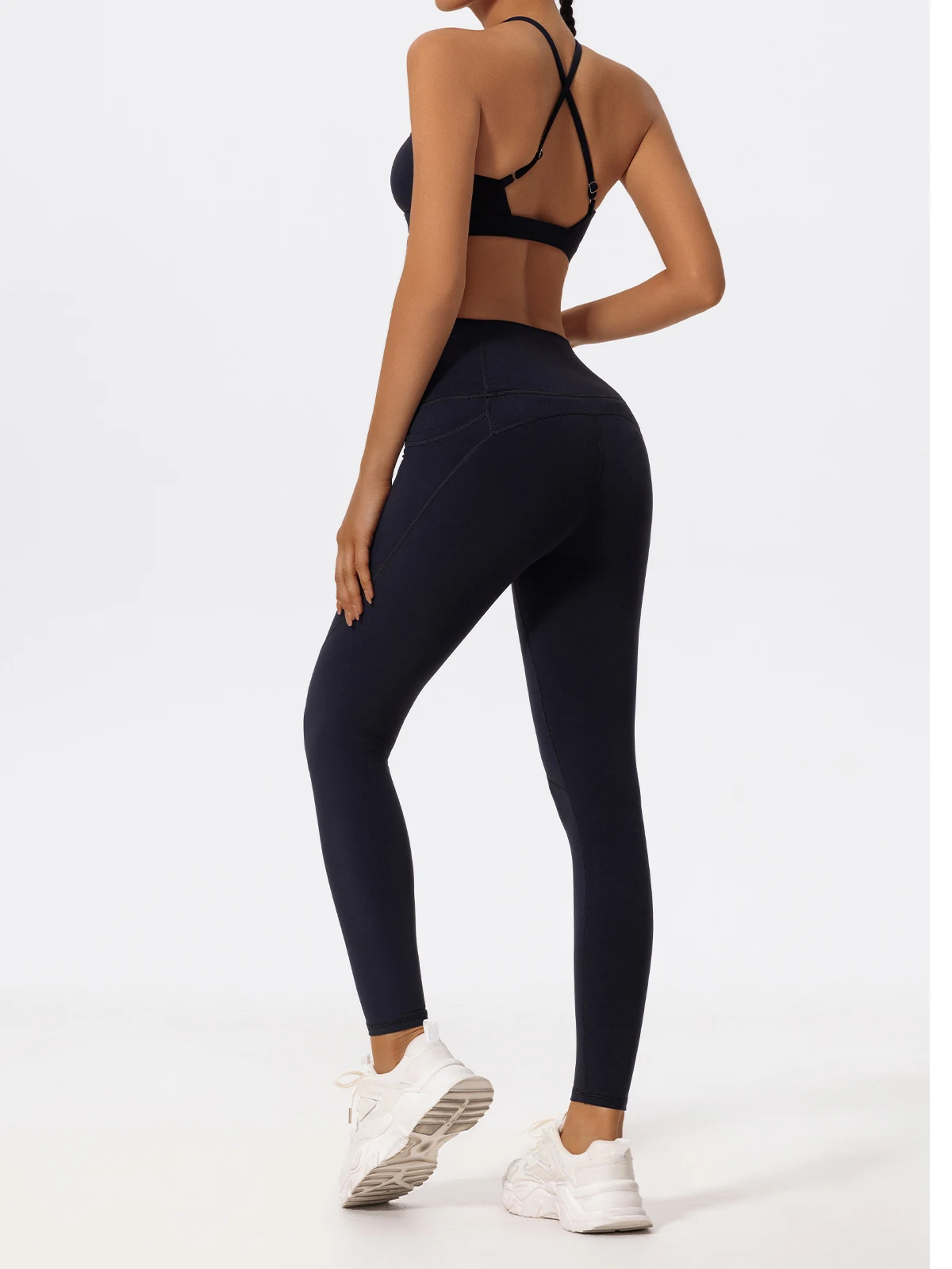 Hearuisavy Ultra-Soft Fabrics High Waist Gym Leggings Women Quick-Dry Pockets Workout Pants Yoga Pants Push Up Sports Tights