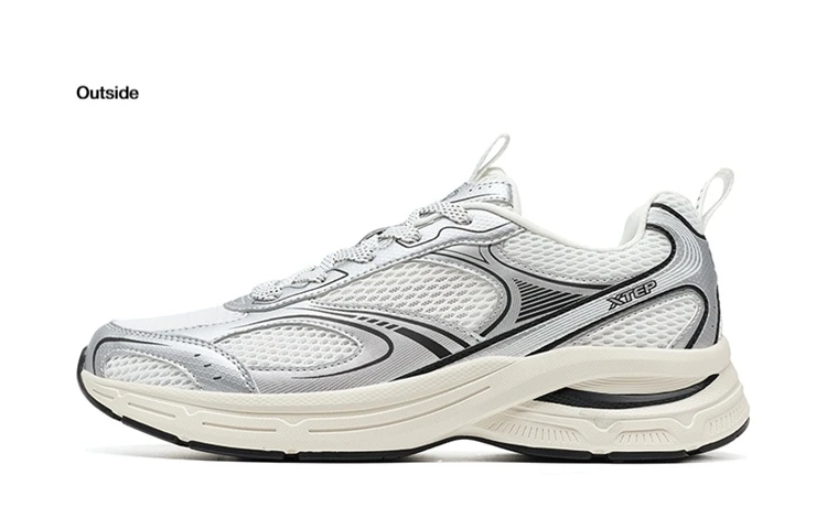 Xtep Y2K Casual Sneakers For Men Winter 2026 Comfortable Retro Lightweight Running Sports Shoes For Couples 874219320004
