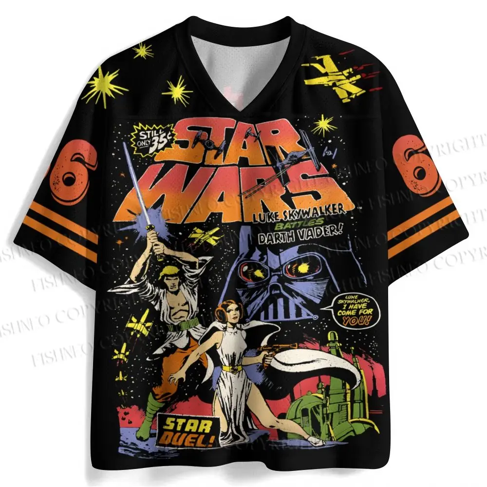 2026 New Star Wars Movie Sports Fashion Adult Children's Short Sleeve V-neck Street Gothic Style Horror Fans Gift