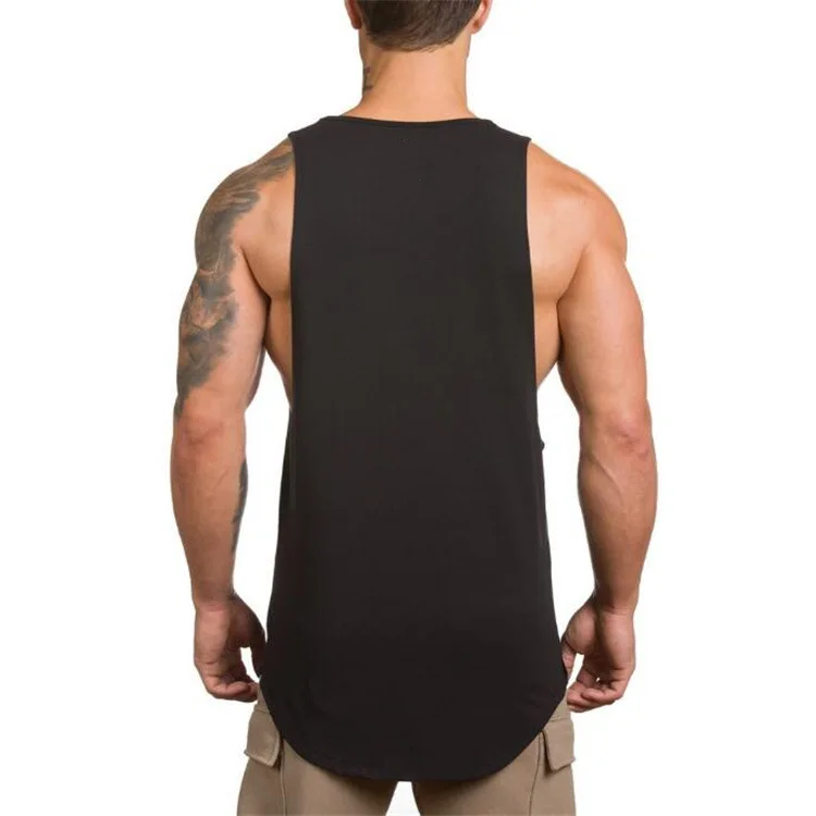 Brand Gym Clothing Fitness Men's Tank Tops Bodybuilding Stringer Summer Breathable Workout Singlets Cotton Sleeveless T Shirt