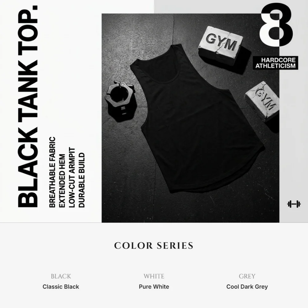 Brand Gym Clothing Fitness Men's Tank Tops Bodybuilding Stringer Summer Breathable Workout Singlets Cotton Sleeveless T Shirt