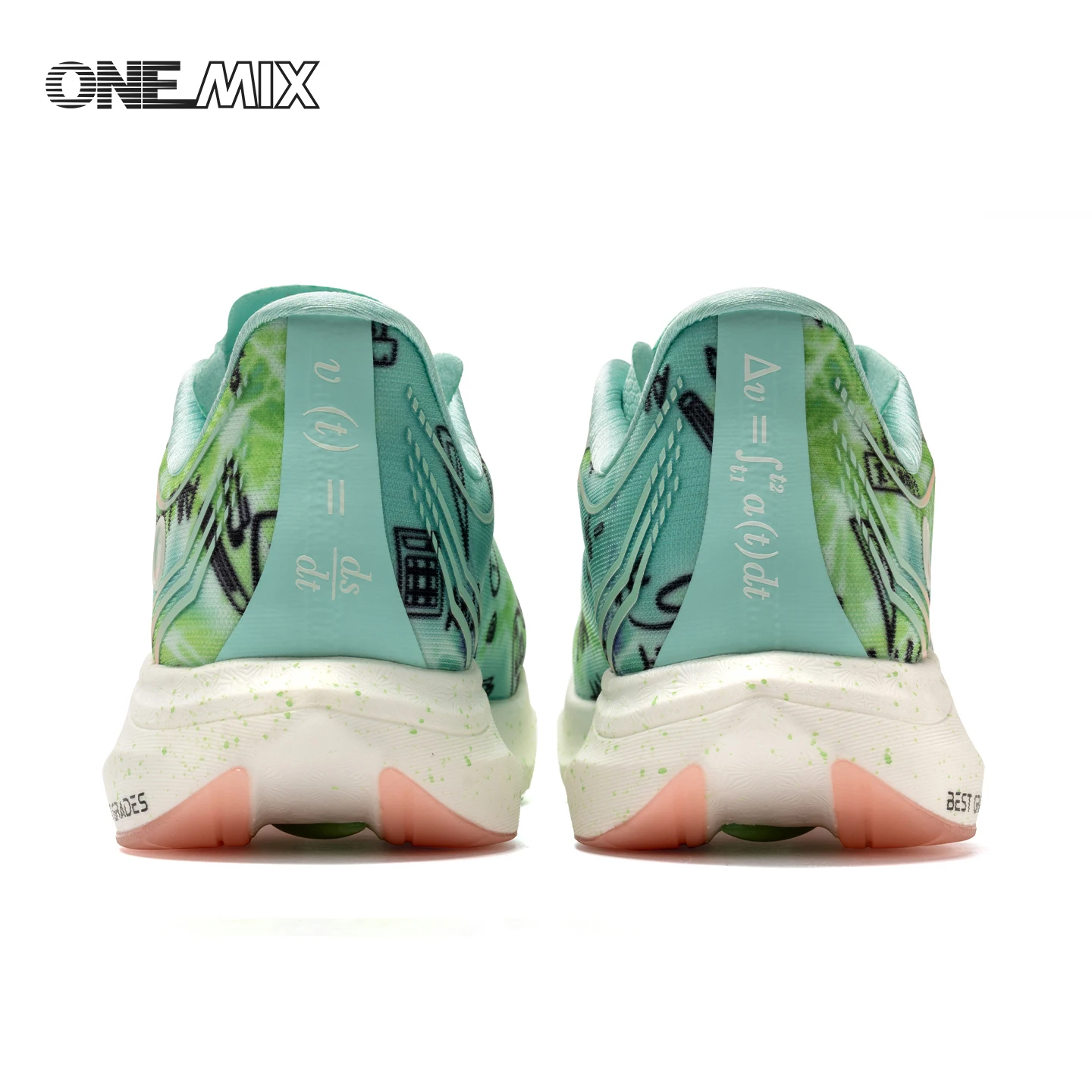 ONEMIX New Nylon Carbon Board Marathon Running Racing Shoes Shock-relief Professional Stable Support Ultra-light Rebound Sneaker