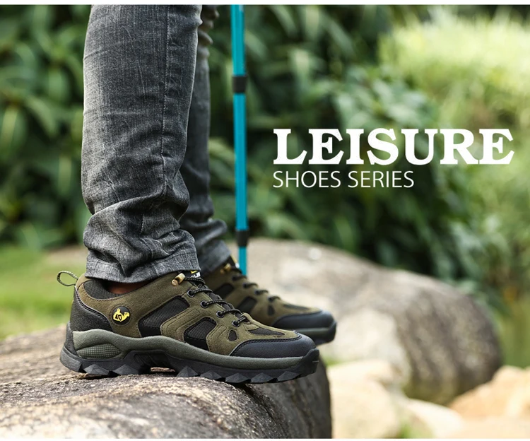 36-48 Outdoor Sports Off road Shoes Autumn Winter Couple Mountaineering Footwear Thick Sole Wear Resistant, Non slip Sneaker