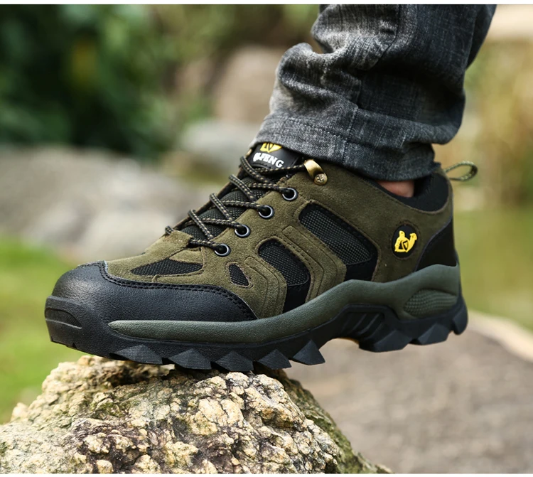 36-48 Outdoor Sports Off road Shoes Autumn Winter Couple Mountaineering Footwear Thick Sole Wear Resistant, Non slip Sneaker