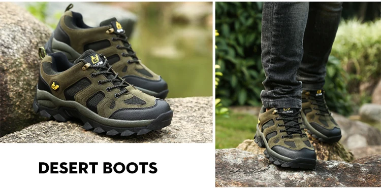 36-48 Outdoor Sports Off road Shoes Autumn Winter Couple Mountaineering Footwear Thick Sole Wear Resistant, Non slip Sneaker