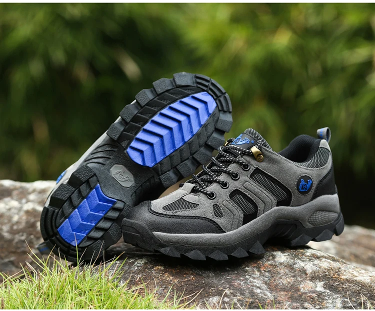 36-48 Outdoor Sports Off road Shoes Autumn Winter Couple Mountaineering Footwear Thick Sole Wear Resistant, Non slip Sneaker