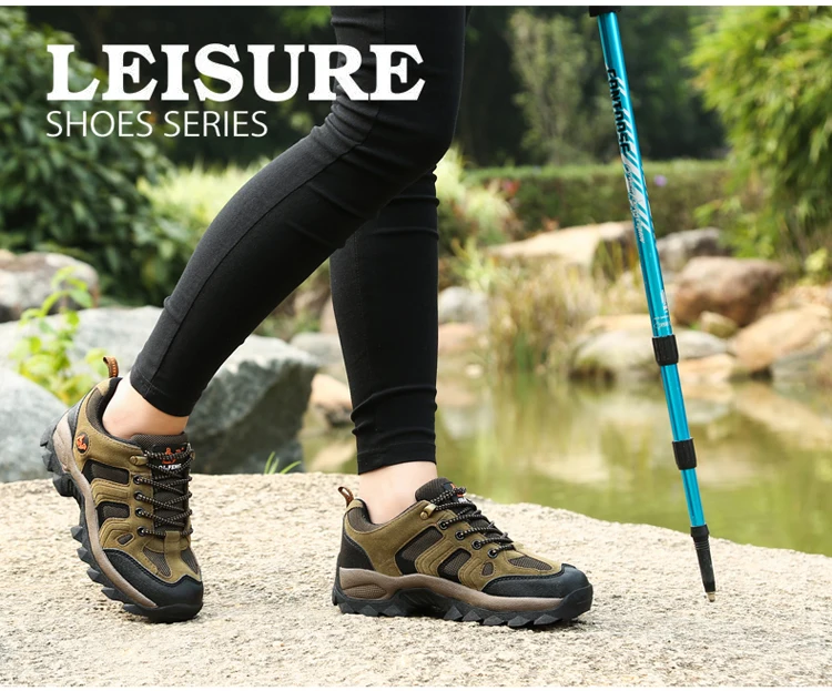 36-48 Outdoor Sports Off road Shoes Autumn Winter Couple Mountaineering Footwear Thick Sole Wear Resistant, Non slip Sneaker