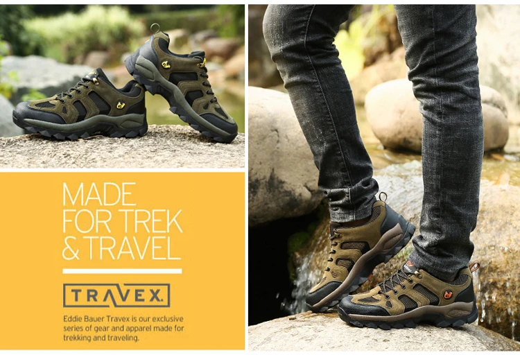 36-48 Outdoor Sports Off road Shoes Autumn Winter Couple Mountaineering Footwear Thick Sole Wear Resistant, Non slip Sneaker