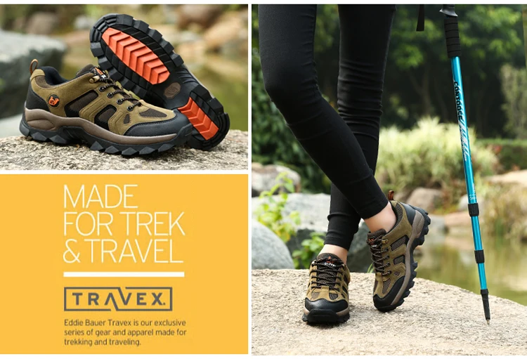 36-48 Outdoor Sports Off road Shoes Autumn Winter Couple Mountaineering Footwear Thick Sole Wear Resistant, Non slip Sneaker