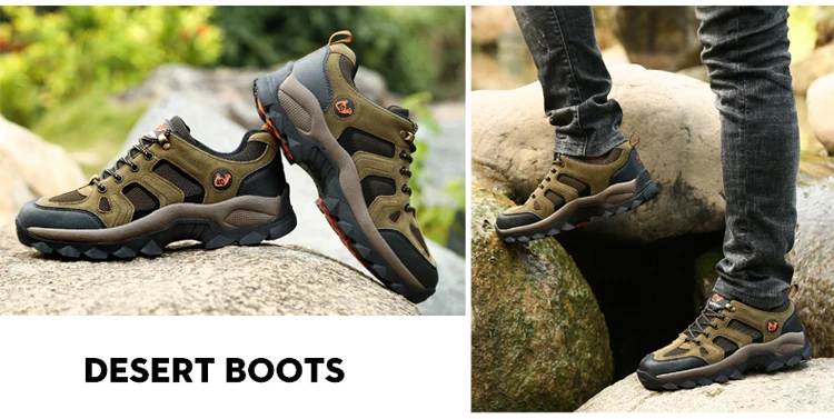 36-48 Outdoor Sports Off road Shoes Autumn Winter Couple Mountaineering Footwear Thick Sole Wear Resistant, Non slip Sneaker