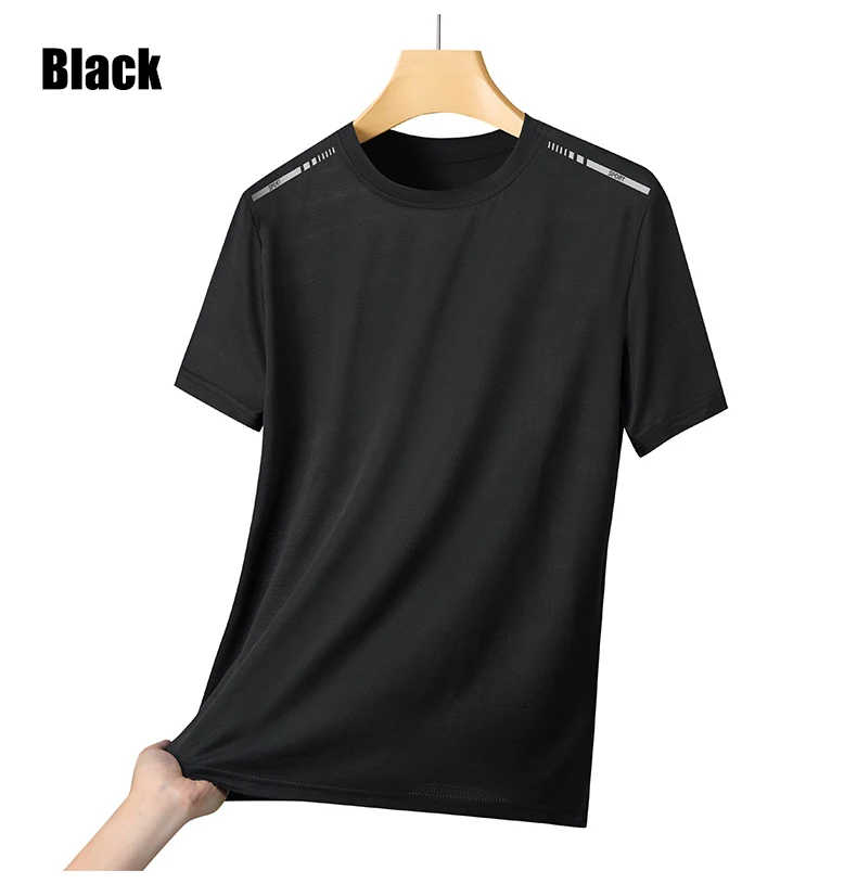 Summer Women's Mesh Short Sleeves Street Jogging Fitness Solid Color Breathable T-shirt Women Reflective Strip Sports T-shirt
