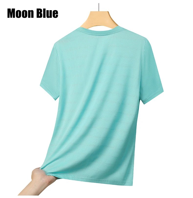 Summer Women's Mesh Short Sleeves Street Jogging Fitness Solid Color Breathable T-shirt Women Reflective Strip Sports T-shirt