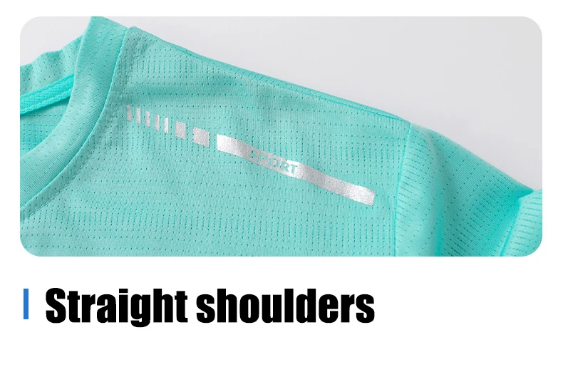 Summer Women's Mesh Short Sleeves Street Jogging Fitness Solid Color Breathable T-shirt Women Reflective Strip Sports T-shirt