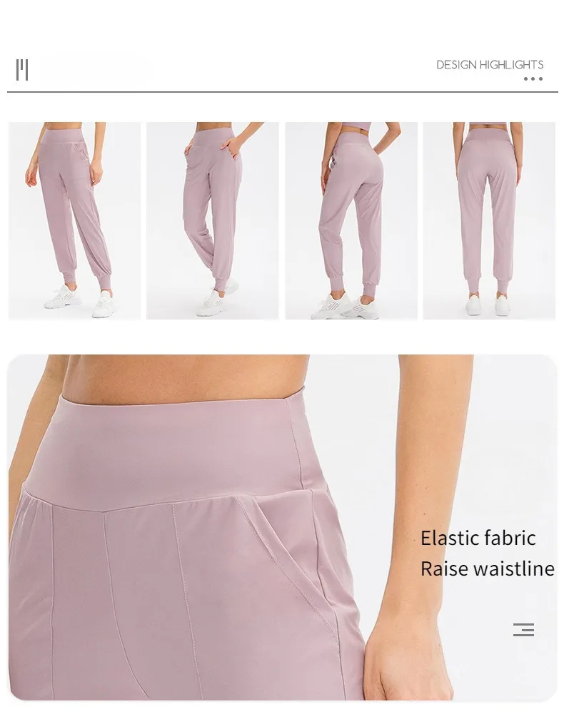 Women Loose Jogger Pants Quick Dry Yoga Sweatpants With Pocket Casual Running Training Fitness Pants