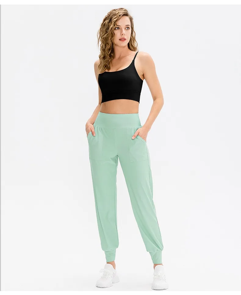 Women Loose Jogger Pants Quick Dry Yoga Sweatpants With Pocket Casual Running Training Fitness Pants