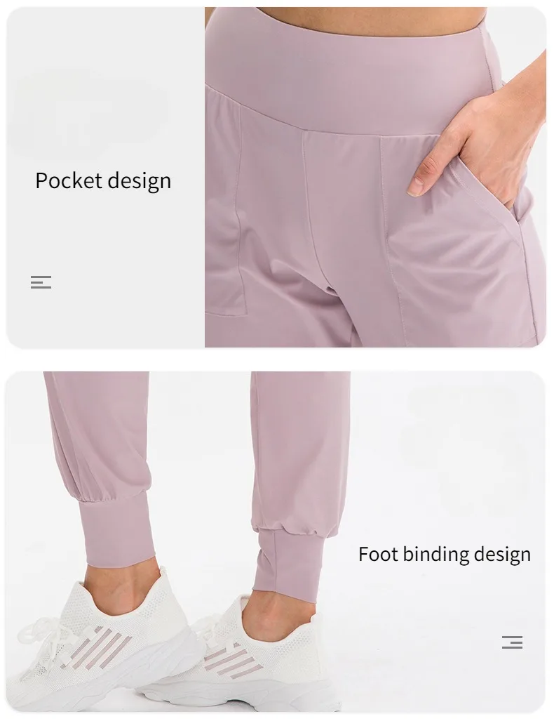 Women Loose Jogger Pants Quick Dry Yoga Sweatpants With Pocket Casual Running Training Fitness Pants
