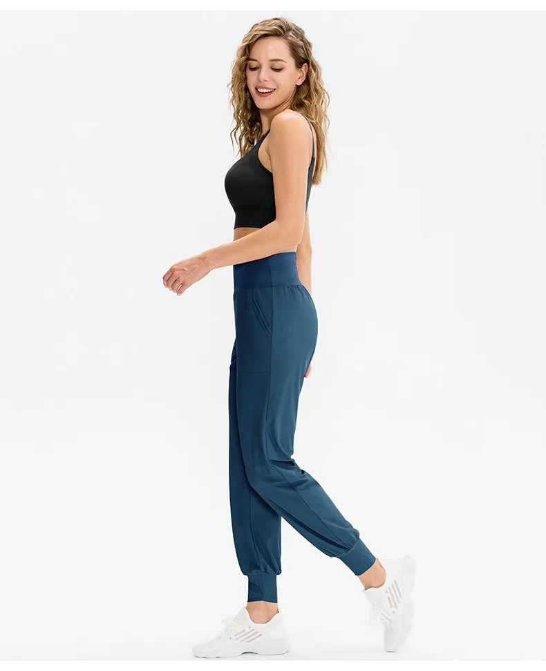 Women Loose Jogger Pants Quick Dry Yoga Sweatpants With Pocket Casual Running Training Fitness Pants