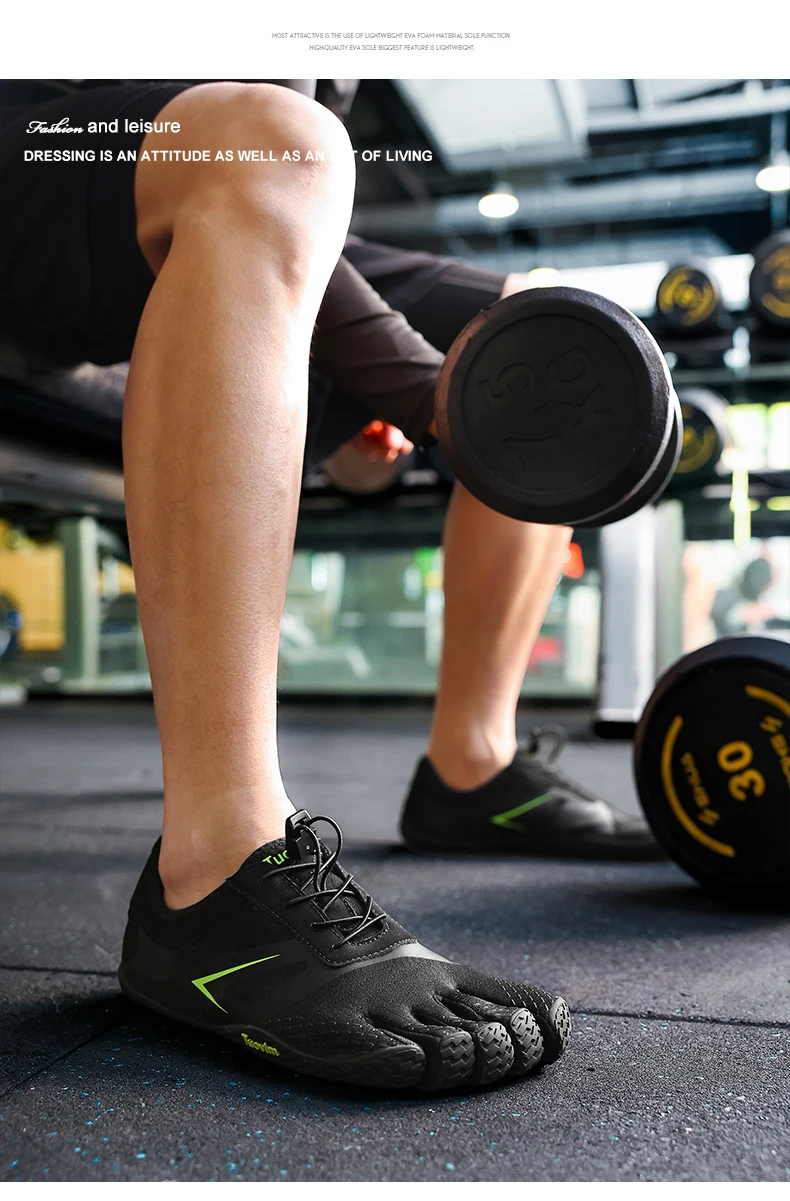 Professional Five Toe Gym Training Shoes Indoor Sports Shoes Comfort Weight Lifting Training Shoe Hiking Wading Shoes Anti-Slip