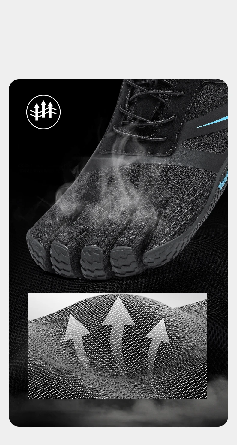 Professional Five Toe Gym Training Shoes Indoor Sports Shoes Comfort Weight Lifting Training Shoe Hiking Wading Shoes Anti-Slip