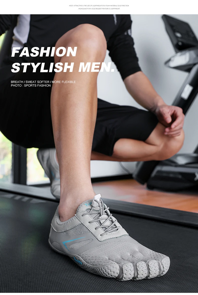 Professional Five Toe Gym Training Shoes Indoor Sports Shoes Comfort Weight Lifting Training Shoe Hiking Wading Shoes Anti-Slip