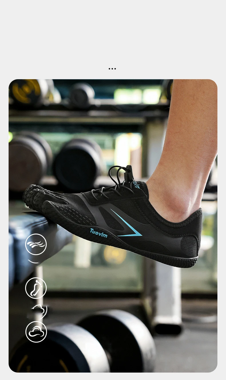 Professional Five Toe Gym Training Shoes Indoor Sports Shoes Comfort Weight Lifting Training Shoe Hiking Wading Shoes Anti-Slip