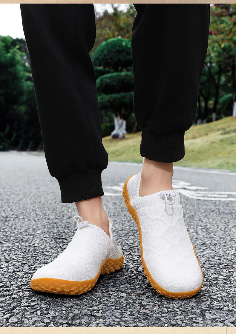 New Men's Wide Head Barefoot Shoes Anti Slip Breathable Walking Shoes for Men Wear-resistant Lightweight Running Sneakers 36-48