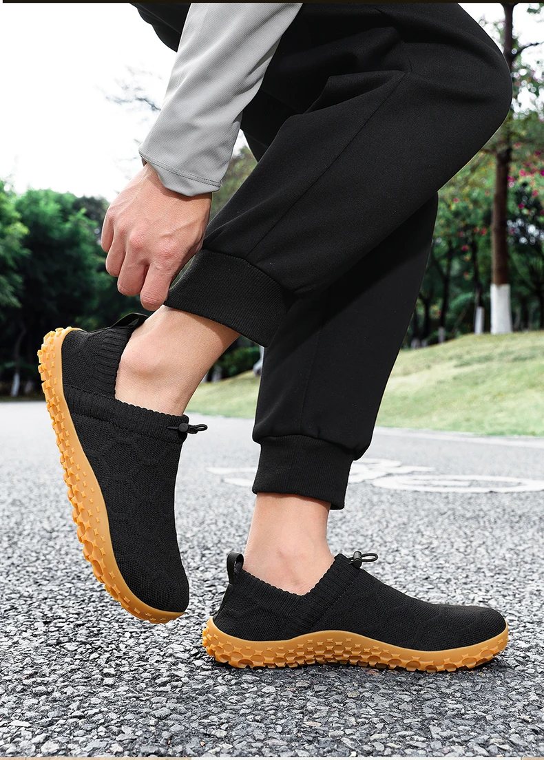 New Men's Wide Head Barefoot Shoes Anti Slip Breathable Walking Shoes for Men Wear-resistant Lightweight Running Sneakers 36-48