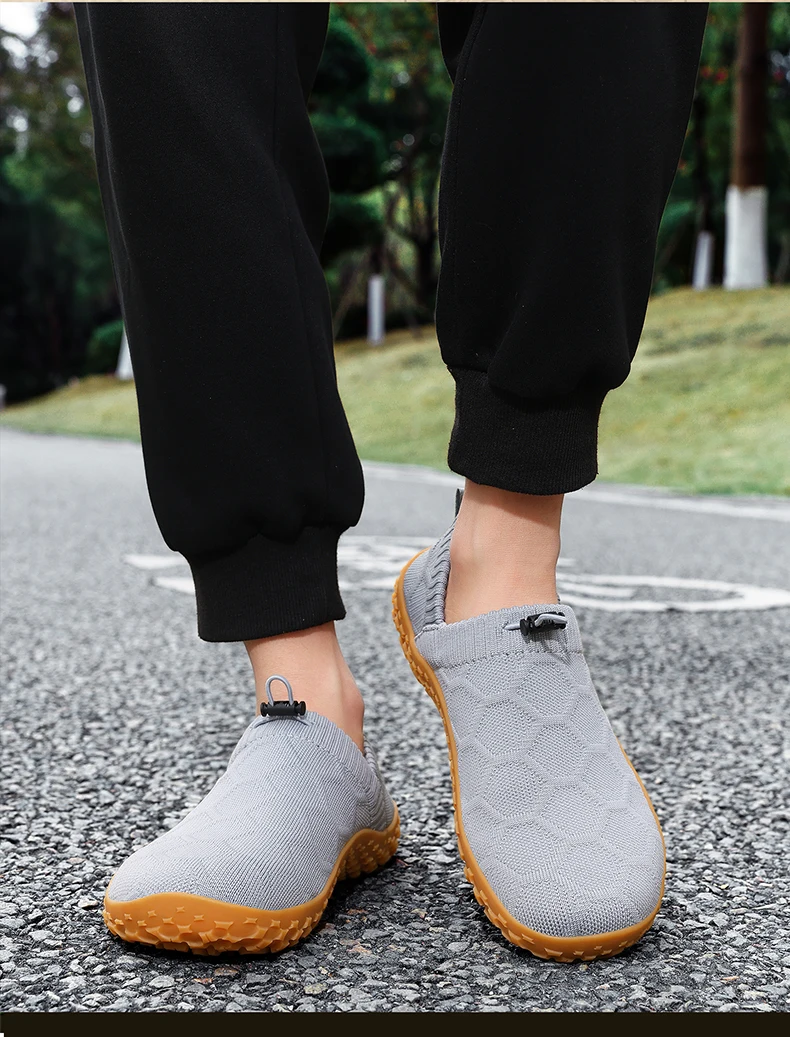 New Men's Wide Head Barefoot Shoes Anti Slip Breathable Walking Shoes for Men Wear-resistant Lightweight Running Sneakers 36-48
