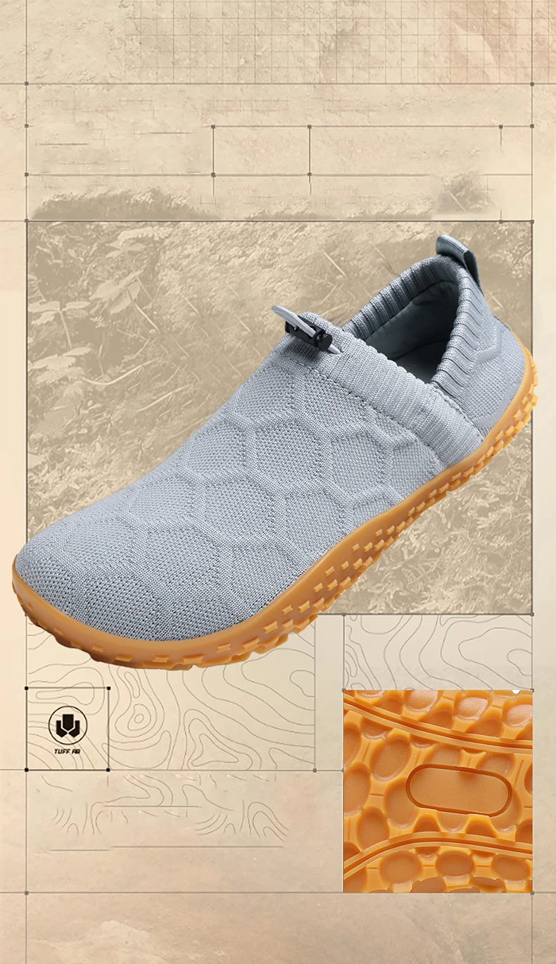 New Men's Wide Head Barefoot Shoes Anti Slip Breathable Walking Shoes for Men Wear-resistant Lightweight Running Sneakers 36-48