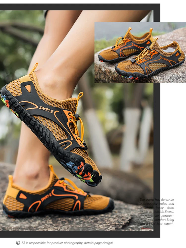 Men Quick-Drying Breathable Barefoot Shoes Outdoor Beach Swimming Shoes Water Sports Shoes Women Hiking Wading Sports Shoes