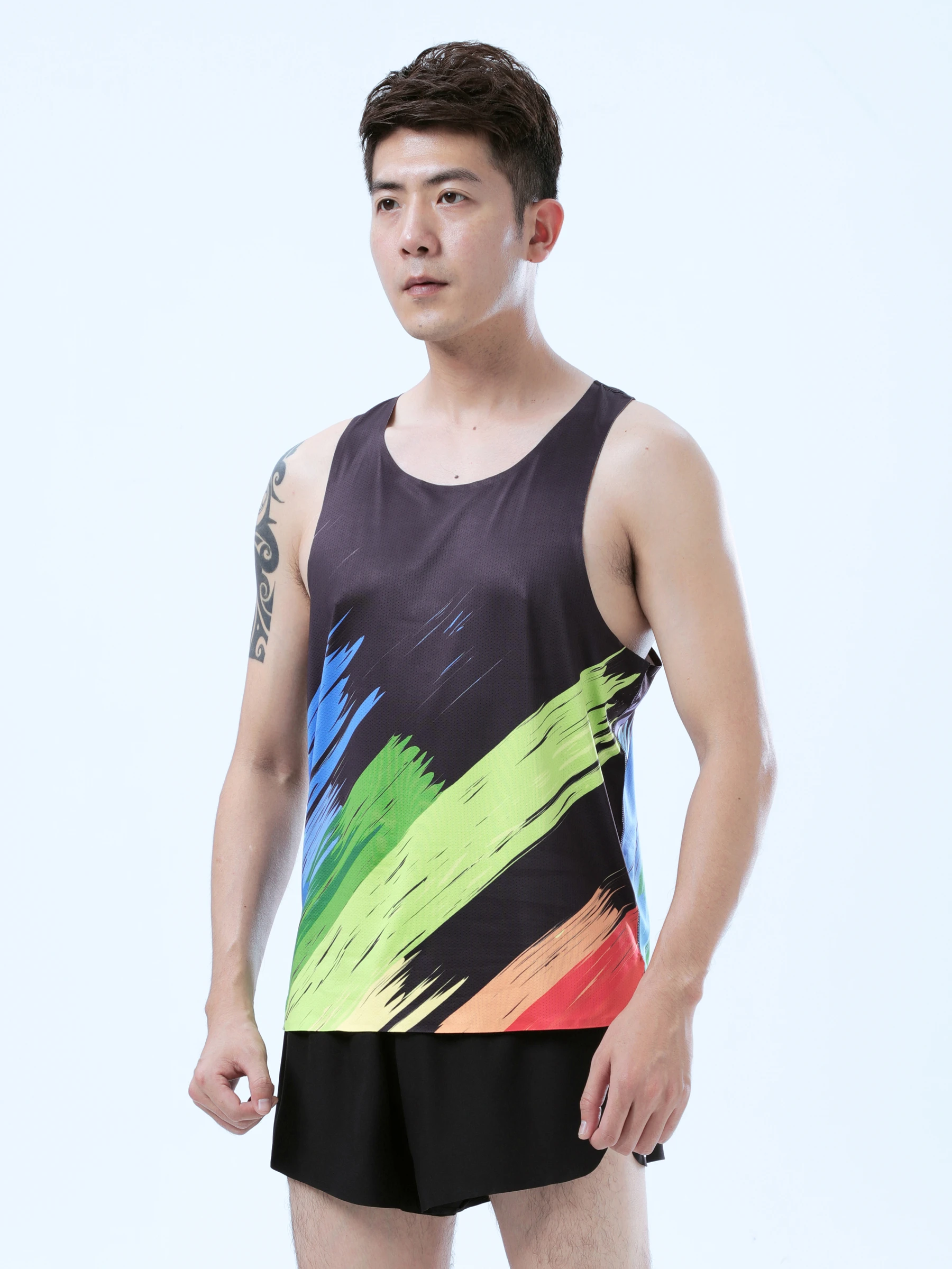 Mens Urltra-Light Running Vest Athletics Tank Tops Speed Sports Fitness Athlete Track Field Marathon Sleeveless Shirts Clothing