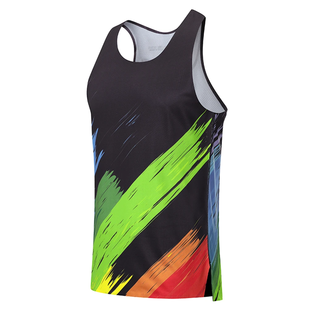 Mens Urltra-Light Running Vest Athletics Tank Tops Speed Sports Fitness Athlete Track Field Marathon Sleeveless Shirts Clothing