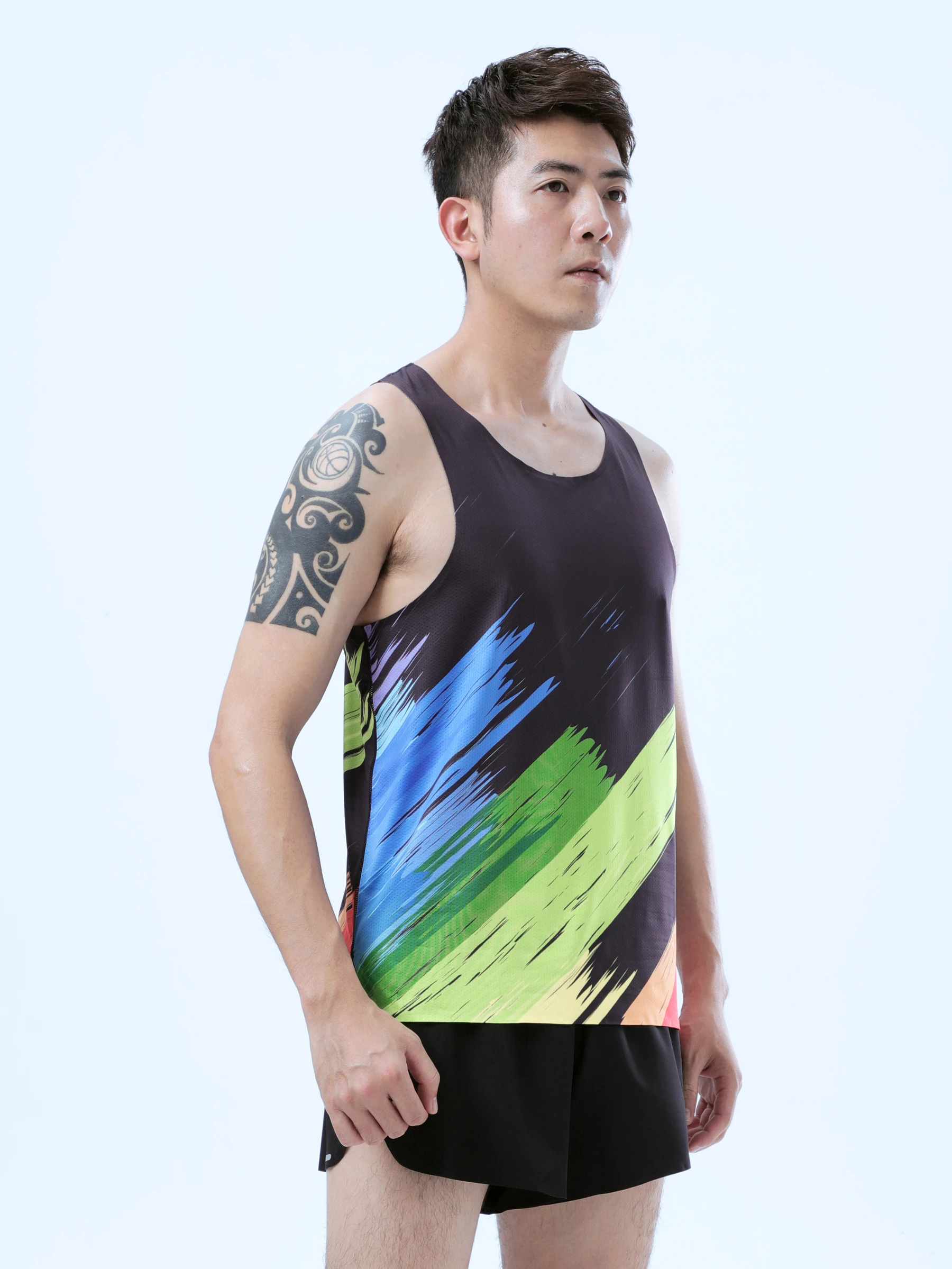 Mens Urltra-Light Running Vest Athletics Tank Tops Speed Sports Fitness Athlete Track Field Marathon Sleeveless Shirts Clothing