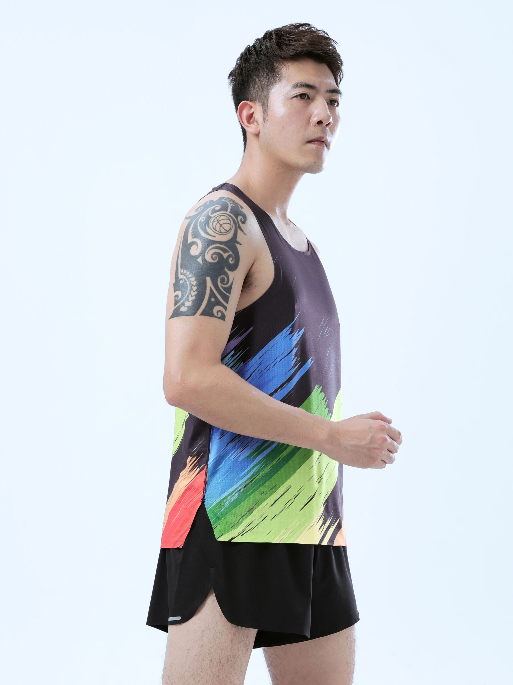 Mens Urltra-Light Running Vest Athletics Tank Tops Speed Sports Fitness Athlete Track Field Marathon Sleeveless Shirts Clothing