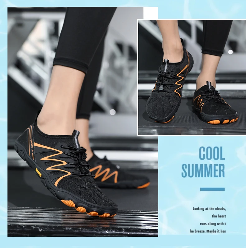 Unisex Water Shoes Men Women Quick-Dry Anti-Slip Hiking Outdoor Trekking Shoes Barefoot Sneakers for River Rafting Beach Fitness
