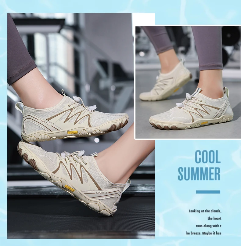 Unisex Water Shoes Men Women Quick-Dry Anti-Slip Hiking Outdoor Trekking Shoes Barefoot Sneakers for River Rafting Beach Fitness