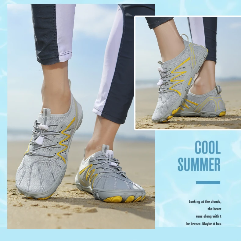 Unisex Water Shoes Men Women Quick-Dry Anti-Slip Hiking Outdoor Trekking Shoes Barefoot Sneakers for River Rafting Beach Fitness
