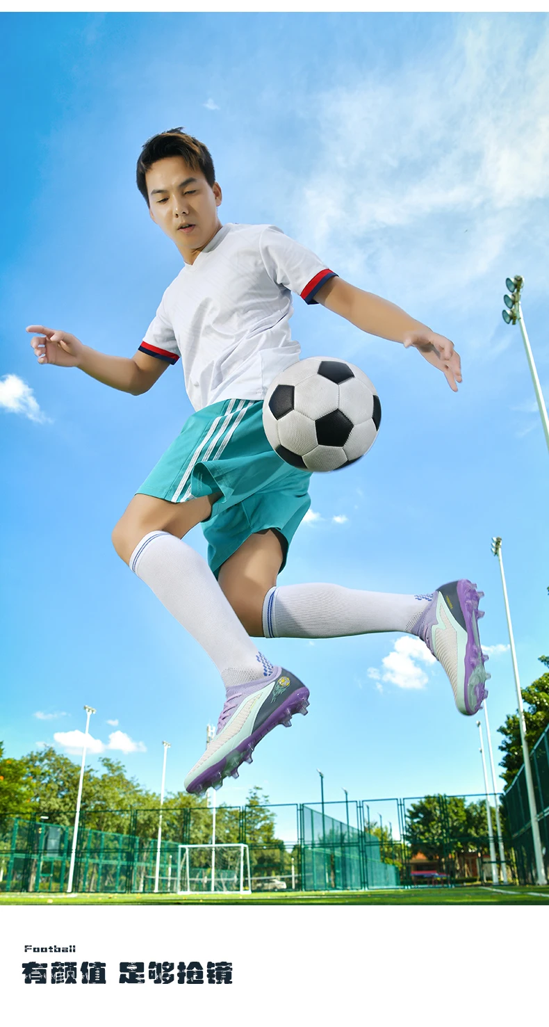 New Men Football Boots Sport Soccer Shoes Outdoor Cleats Adult Non Slip Boys Long Spikes Training Breathable Match Comfortable