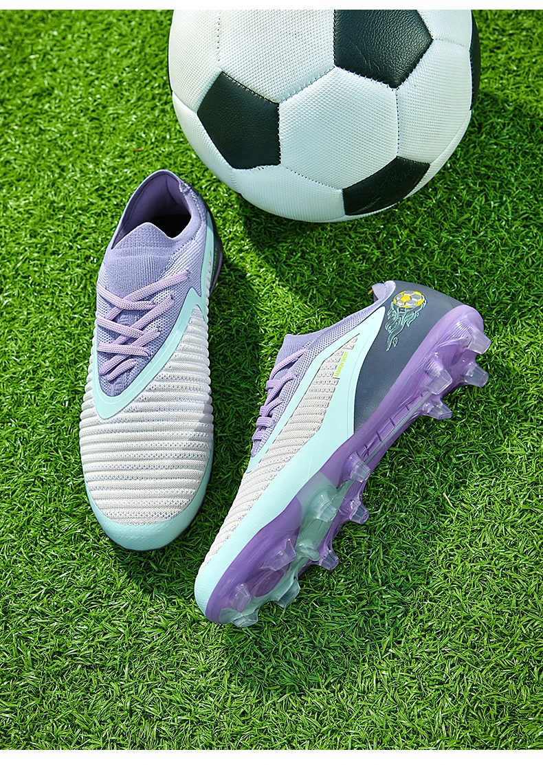 New Men Football Boots Sport Soccer Shoes Outdoor Cleats Adult Non Slip Boys Long Spikes Training Breathable Match Comfortable