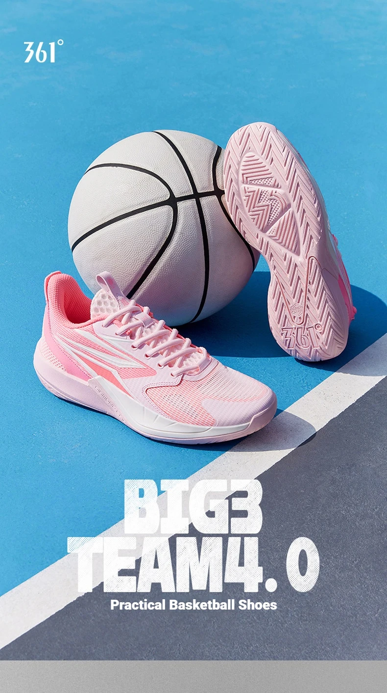 361 Degrees BIG3 Team 4.0 Men Basketball Sport Shoes Protection Durable Wear-Resistant Agile Breathable Sneakers 672621104