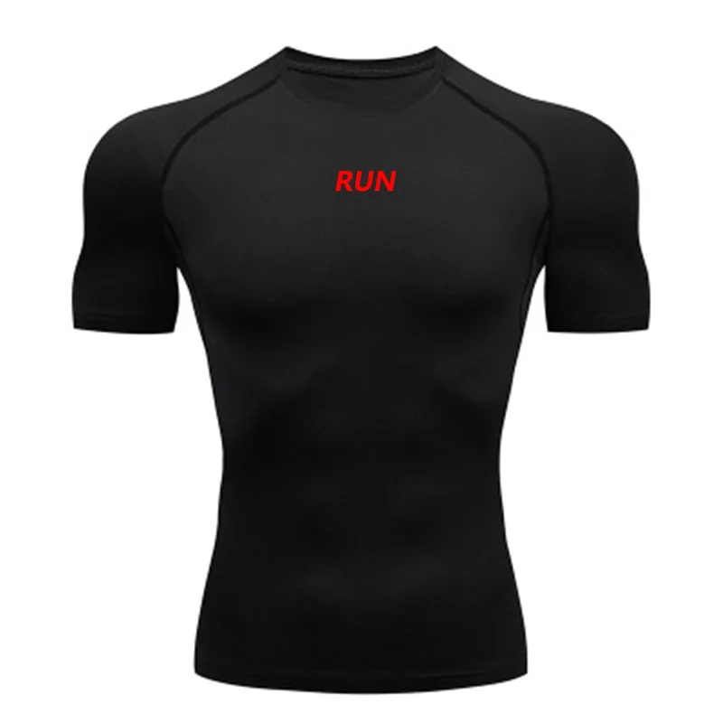Men's Quick Dry Short Sleeve Gym Running Moisture Wicking Round Neck T-Shirt Training Exercise Gym Sport Shirt Tops Lightweight