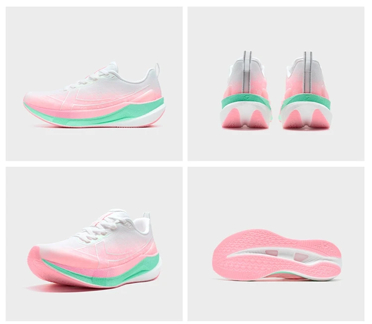 Xtep 2000km 5.0 Jogging Running Shoes For Women Cushion Fashion Color Durable Resistant Elasticity Sole Sneakers 874118110024