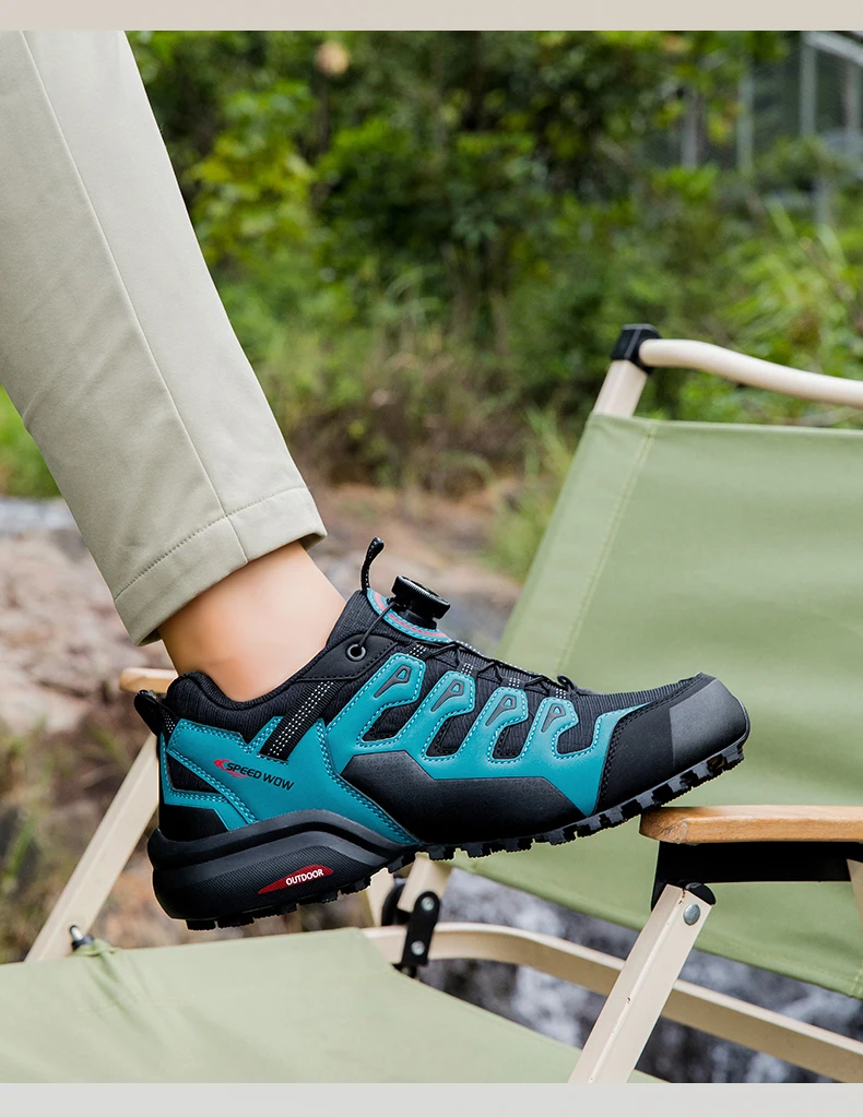 Men's Hiking Shoes Suede Leather Outdoor Shoes Wear-resistant Men Trekking Walking Hunting Tactical Sneakers