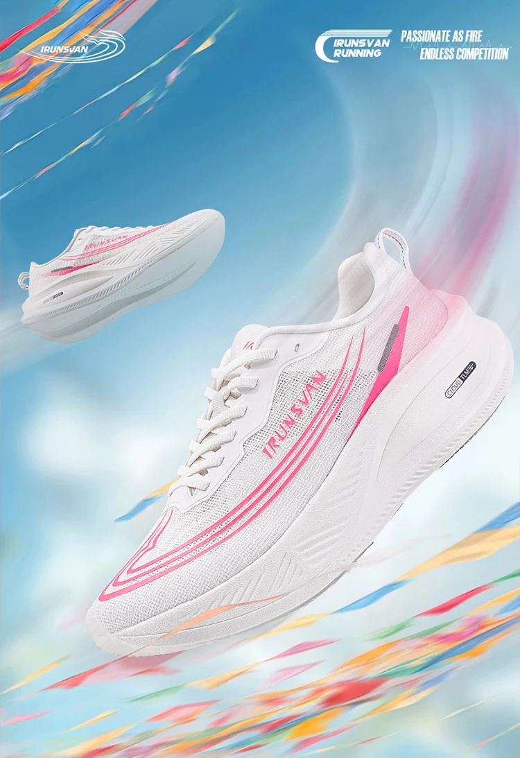 IRUNSVAN Heat 3.0 Lightweight Racing Running Shoes Comfortable And Shock-Absorbing Casual Men's And Women's Sports Shoes 172
