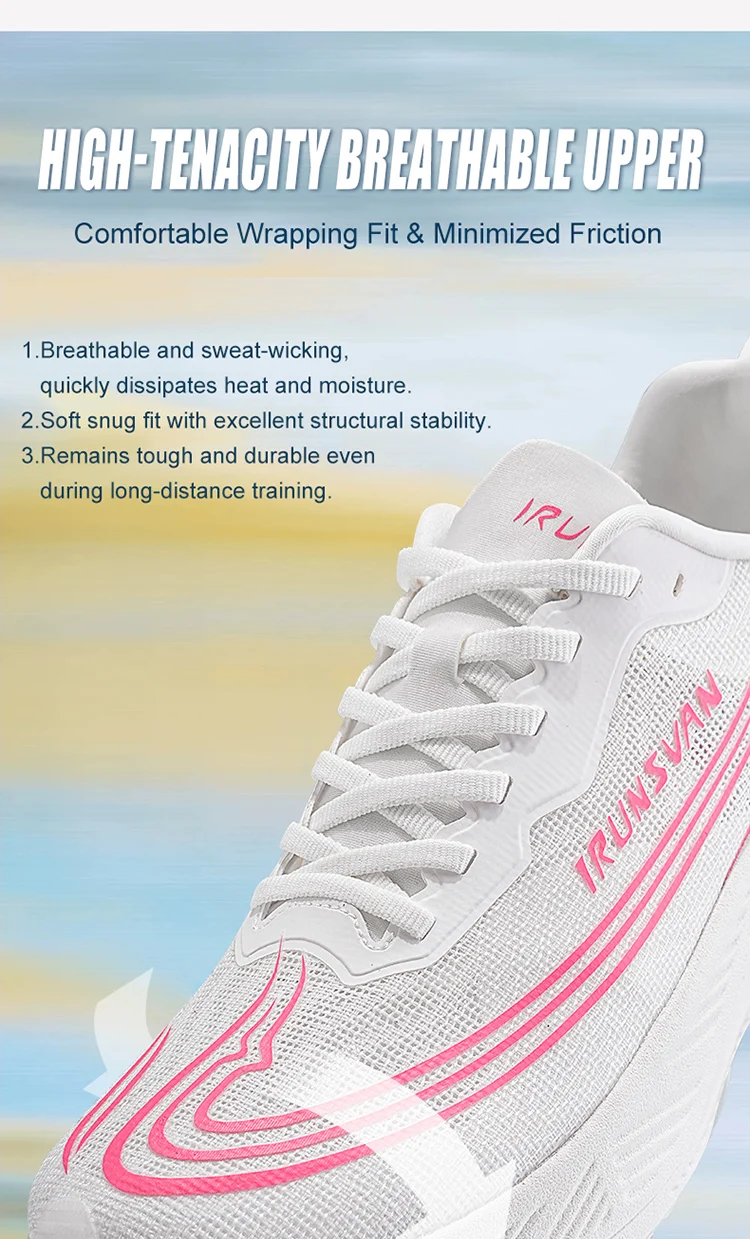 IRUNSVAN Heat 3.0 Lightweight Racing Running Shoes Comfortable And Shock-Absorbing Casual Men's And Women's Sports Shoes 172