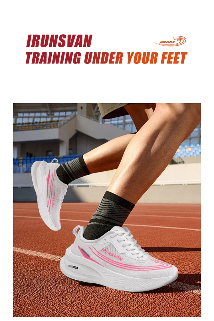 IRUNSVAN Heat 3.0 Lightweight Racing Running Shoes Comfortable And Shock-Absorbing Casual Men's And Women's Sports Shoes 172