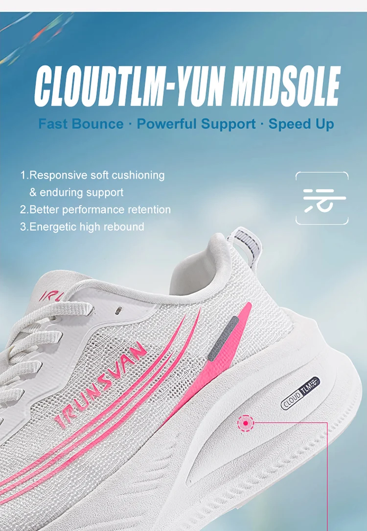 IRUNSVAN Heat 3.0 Lightweight Racing Running Shoes Comfortable And Shock-Absorbing Casual Men's And Women's Sports Shoes 172