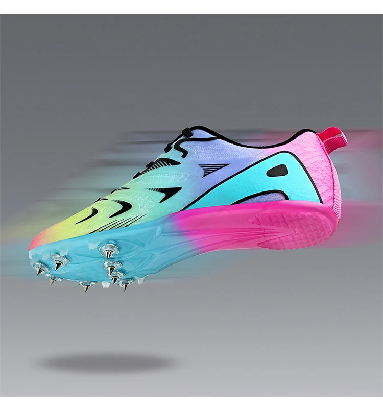 Men Women Professional Track Spike Soft Field Non Slip Racing Long Jump Running Sprint Shoes Athletic Nails Race Light weight